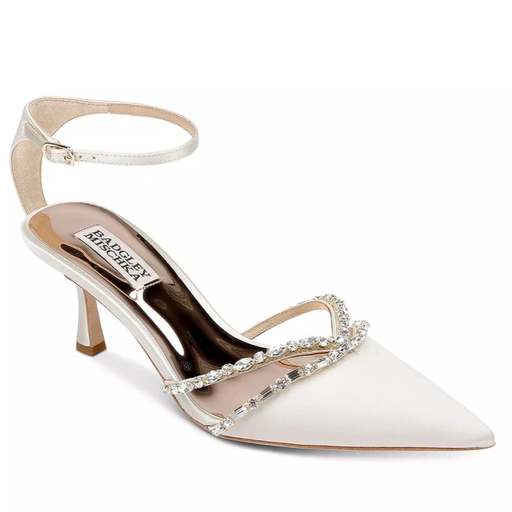 Badgley Mischka Zendaya Ankle Strap High Heel Pumps